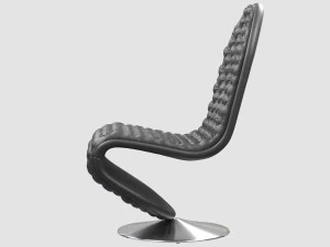panton system 1-2-3 lounge chair verner panton collection 3D Model