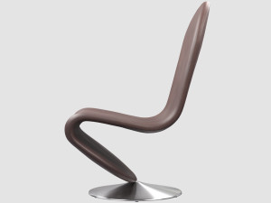 panton system 1-2-3 lounge chair verner panton collection Modelo 3D