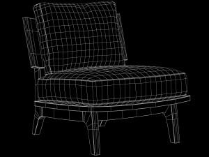 hestia lounge chair liaigre Modèle 3D