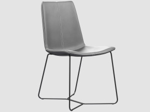 slope chair west elm Model 3D