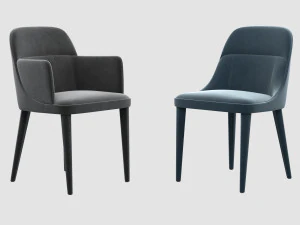 jackie chair collection by gallotti radice 3D Model