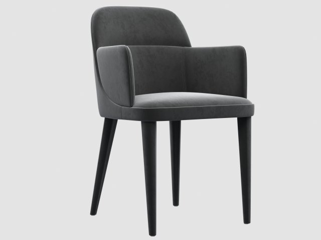 jackie dining armchair by gallotti radice 3D Model .c4d .max .obj .3ds .fbx .stl .blend 