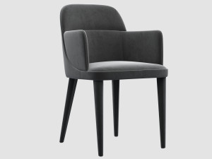 jackie dining armchair by gallotti radice 3D 모델