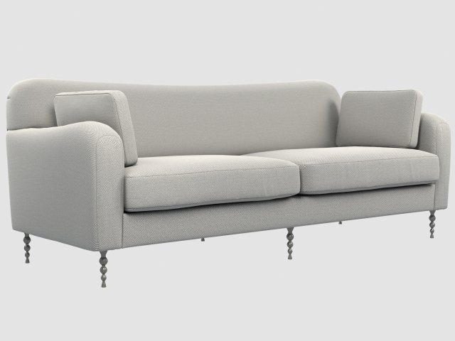 hillcrest sofa kelly wearstler Model 3D .c4d .max .obj .3ds .fbx .stl .blend