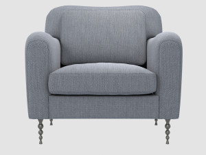 hillcrest lounge armchair by kelly wearstler Modello 3D