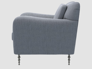 hillcrest lounge armchair by kelly wearstler Modello 3D