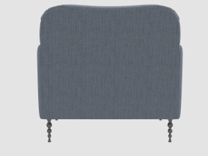 hillcrest lounge armchair by kelly wearstler Modello 3D