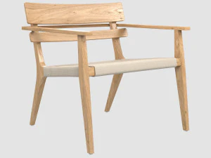 paralel armchair club point1920 3D Model