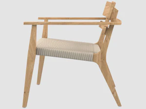 paralel armchair club point1920 3D Model