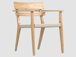 paralel dining armchair point1920 3D Model