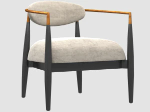 재거 의자 3D 모델