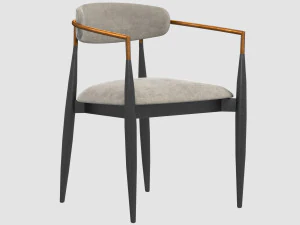 jagger dining armchair 3D Model