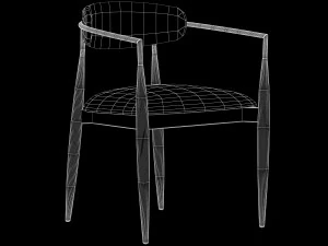 jagger dining armchair 3D Model