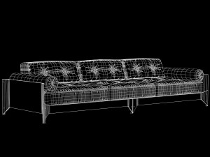 brasiliana sofa jorge zalszupin Modello 3D