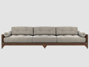 brasiliana sofa jorge zalszupin Modello 3D