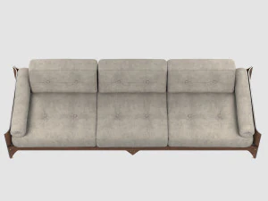 brasiliana sofa jorge zalszupin 3D Model
