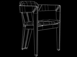 maryl dining chair 3Dモデル