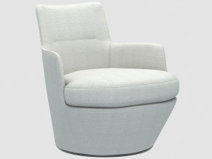 lo turn lounge chair by bensen Modello 3D
