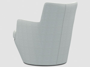 lo turn lounge chair by bensen 3D Модель