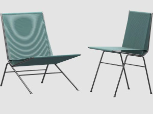 allan gould string chair collection 3D Model