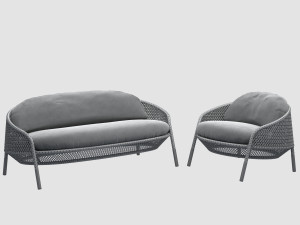 ahnda graphite collection dedon Modèle 3D