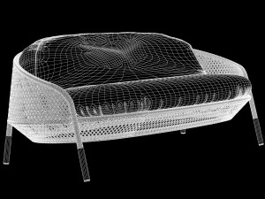 ahnda graphite collection dedon 3D Model