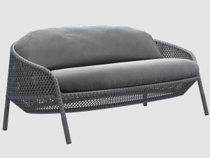 ahnda sofa graphite dedon 3D Model