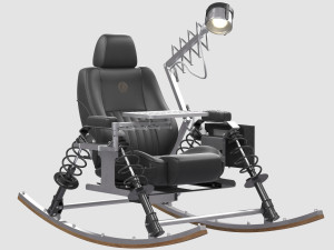 dondolo rocking chair enrico marone cinzano 3D Модель