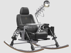 Dondolo fotel bujany Enrico Marone Cinzano Model 3D