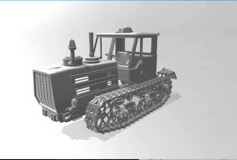 Tractor T-150 v2 Model do druku 3D .c4d .max .obj .3ds .fbx .stl .blend 