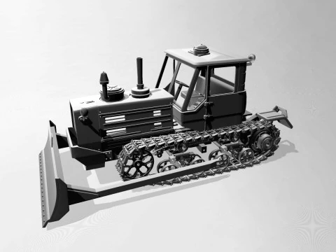 Tractor T-150 v2 3D Print Model