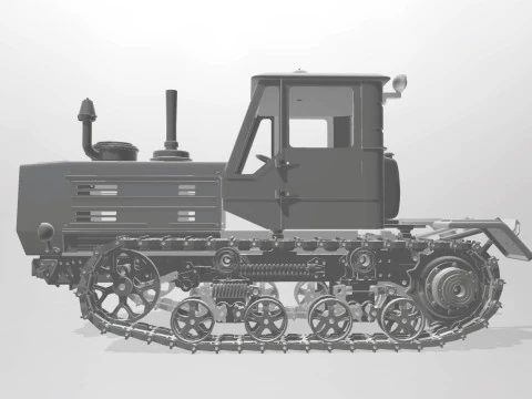 Tractor T-150 v2 3D Print Model