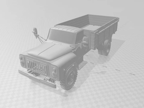GAZ 53 kamyon 3D Baskı Modeli
