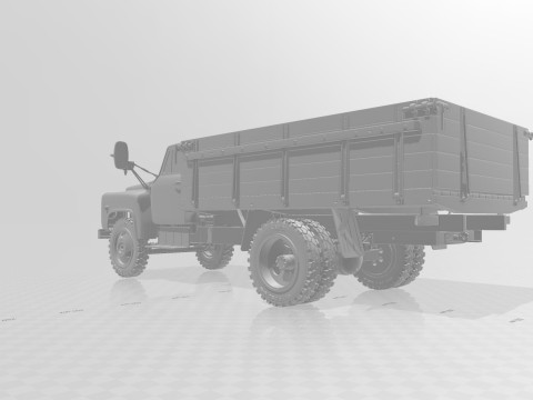 GAZ 53 truck Modèles 3D en vedette