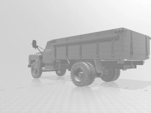 GAZ 53 truck 3D Print Model