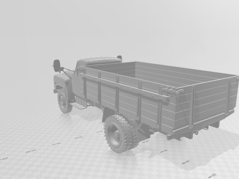 GAZ 53 truck Modèles 3D en vedette