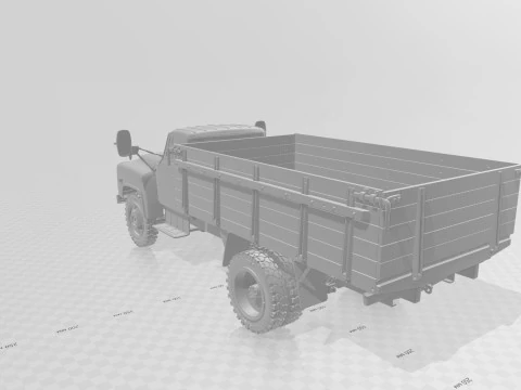 GAZ 53 truck 3D Print Model