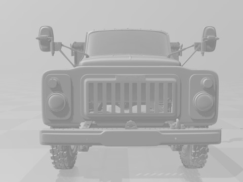 GAZ 53 truck Modèles 3D en vedette