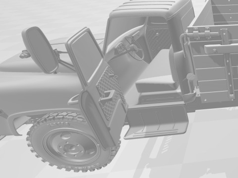GAZ 53 truck Modèles 3D en vedette