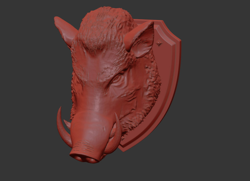 Boar Model Cetak 3D .c4d .max .obj .3ds .fbx .stl .blend