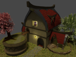 fantasy house modern Modelo 3D