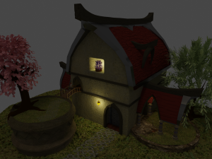 fantasy house modern Modelo 3D