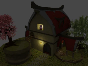 fantasy house modern 3D Model