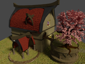 fantasy house modern Modelo 3D