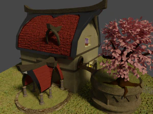 fantasy house modern 3D Model