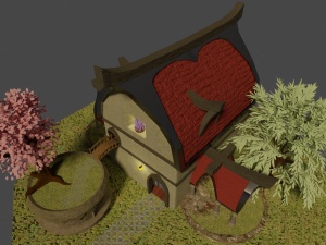 fantasy house modern Modelo 3D