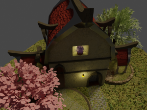 fantasy house modern Modelo 3D