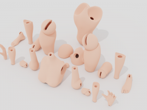 ball-jointed doll 3Dプリントモデル