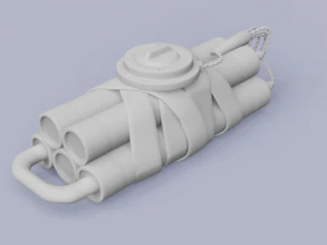 keychain - dynamite 3D Print Model