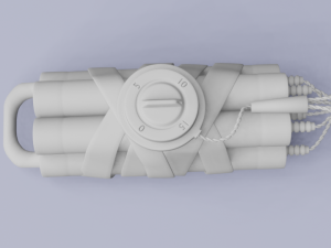 keychain - dynamite 3D Print Model